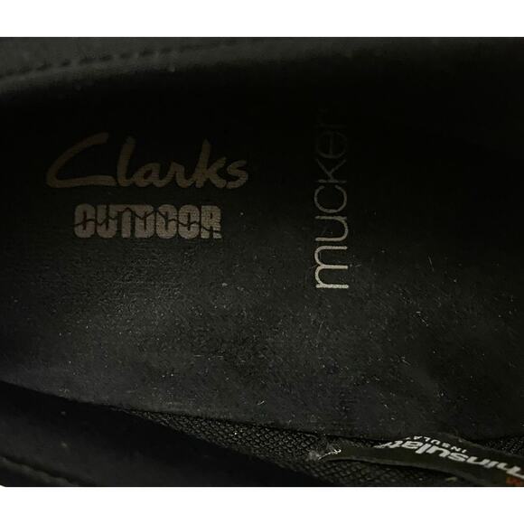 Clarks "Muckers" Women Shoe, Waterproof, Thinsulate, 8M, Red/Black, Rubber Sole - Picture 10 of 12